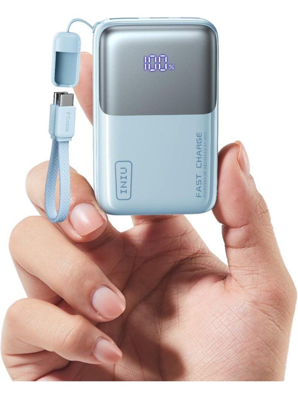 Compact 10000mAh Power Bank - Mini Portable Charger with 45W Fast Charging